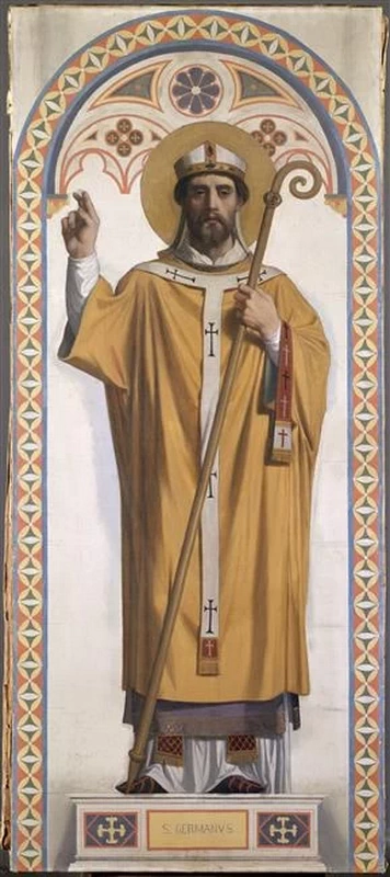 Cartone per le vetrate della Cappella di San Ferdinando San Clemente di Alessandria - san Germano